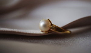 Diamonds - Pearl Ring diamonds are not a girl's best friend