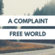 A Complaint-Free World